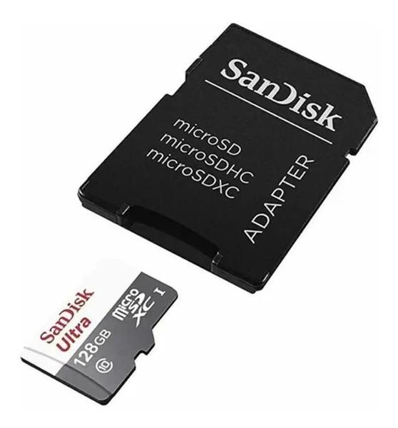 Imagem de Cartao Micro Sd Sandisk Class 10 Ultra 128gb 100mbs