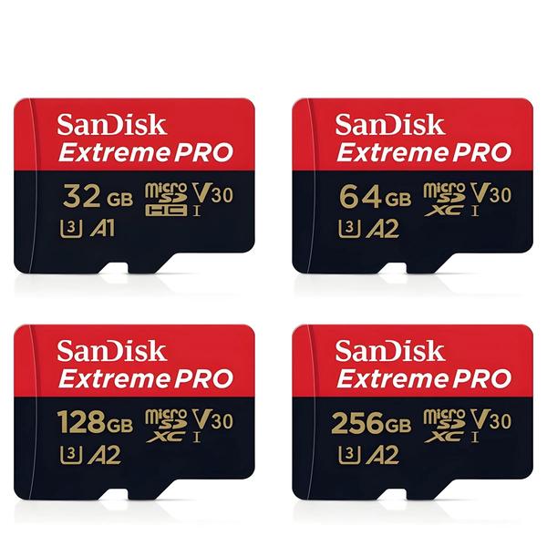 Imagem de Cartão Micro SD Sandisk Extreme Pro 64GB/128GB/256GB - UHS-I U3 V30