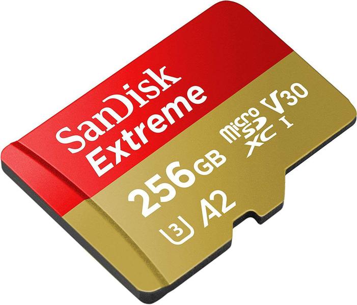 Imagem de Cartão Micro Sd Sandisk Sdxc Extreme 256gb 160mb/s U3 A2 Lacrado