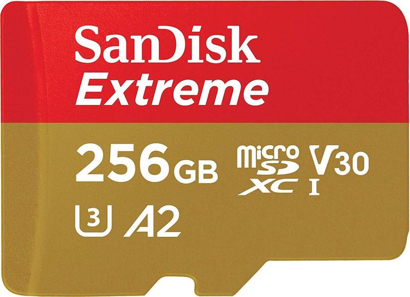 Imagem de Cartão Micro Sd Sandisk Sdxc Extreme 256gb 160mb/s U3 A2 Lacrado