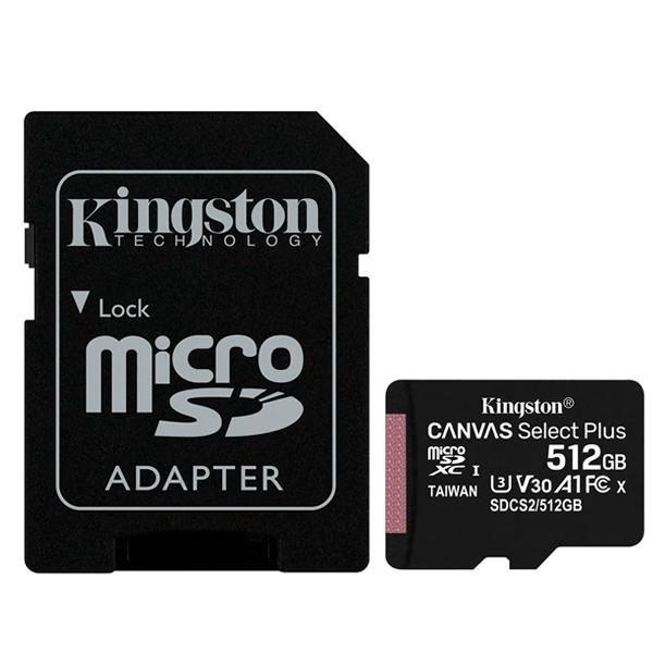 Imagem de Cartao Microsd 512GB Kingston 100MB/s SDCS2/512GBS