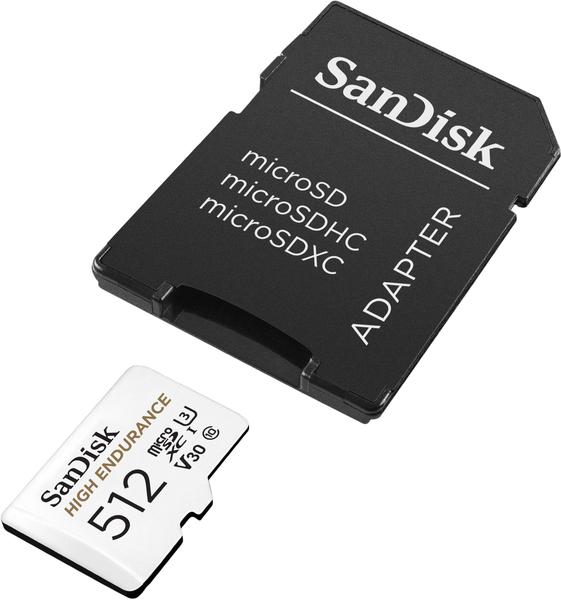 Imagem de Cartão microSDXC SanDisk High Endurance Video 512 GB C10 U3 V30