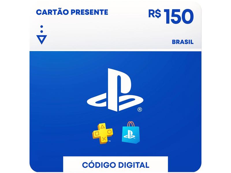 Cartão Presente Digital PlayStation Store R$ 150,00 Sony PlayStation Cartão Presente Digital PlayStation Store R$ 150,00 Sony PlayStation