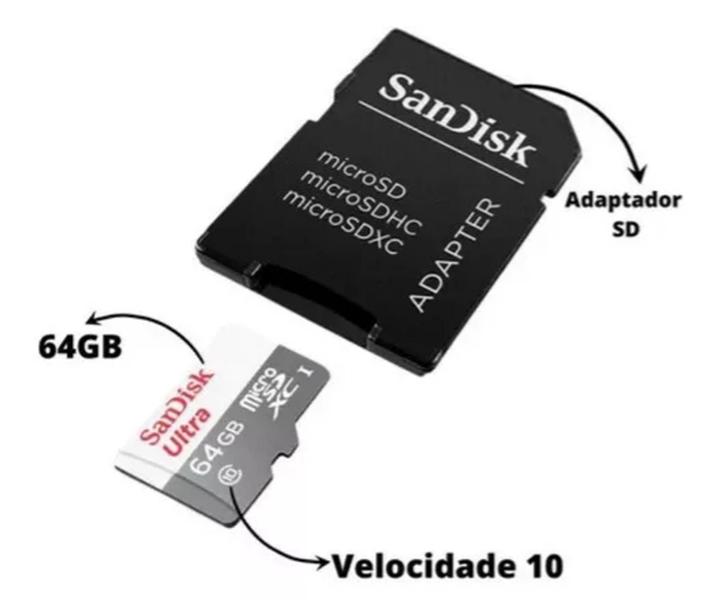 Imagem de Cartão profissional Ultra SanDisk 64 GB Ultra 100mbs