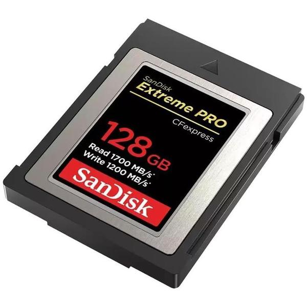 Imagem de Cartão Sandisk 128gb Extreme Pro Cfexpress Tipo B 1700 Mb/s