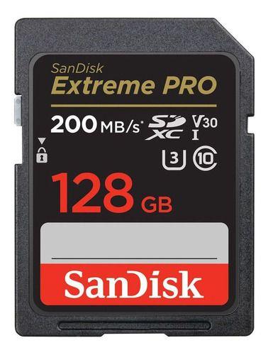 Imagem de Cartão Sandisk 128gb Sdxc Extreme Pro 200mbs Original