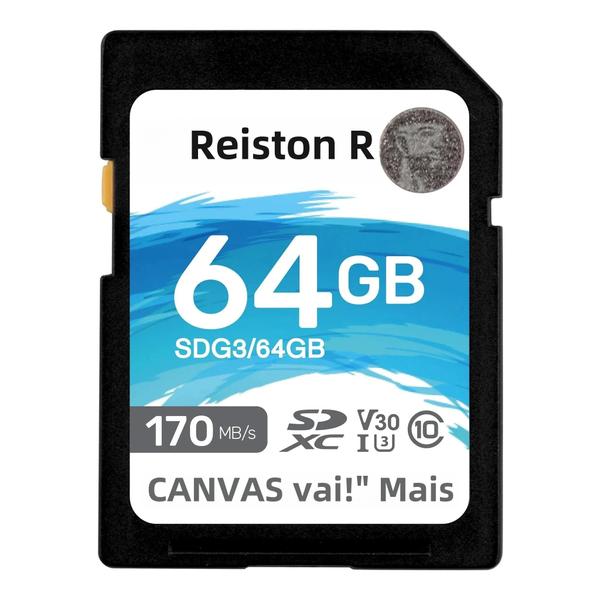 Imagem de Cartão SD Kingston de Alta Velocidade (64GB a 512GB) - U3, V30, C10 - Até 170MB/s