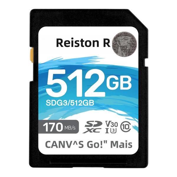 Imagem de Cartão SD Kingston de Alta Velocidade (64GB a 512GB) - U3, V30, C10 - Até 170MB/s