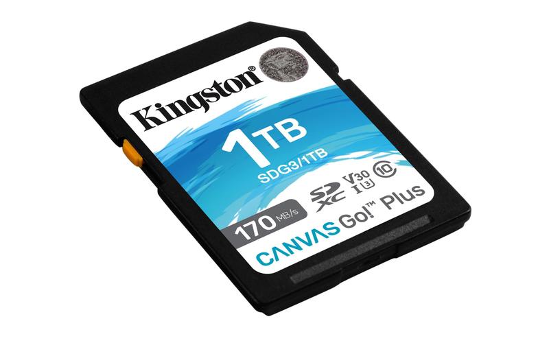 Imagem de Cartão SDXC Kingston Canvas Go Plus 1TB Classe 10 UHS-I U3 V30