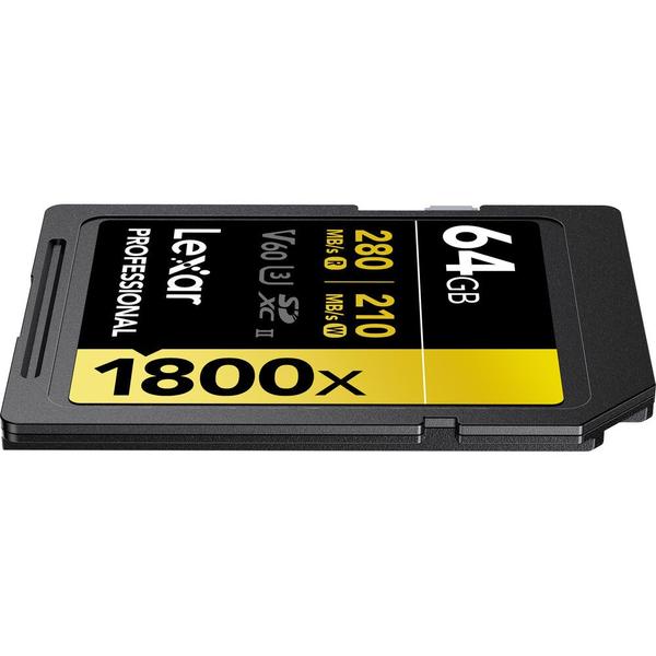 Imagem de Cartão SDXC Lexar Gold Series UHS-II 64GB - 280MB/s (V60)