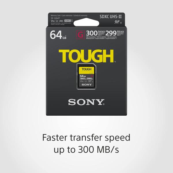 Imagem de Cartão SDXC Sony TOUGH-G série 64GB V90 UHS-II