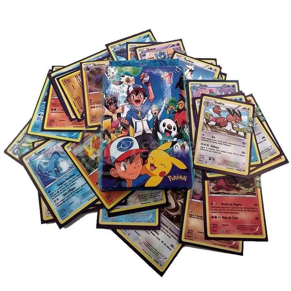 Imagem de Cartas Batalha Jogo Combate Rank Pokemon Go Moedas Cartas Infantil 50 Cards