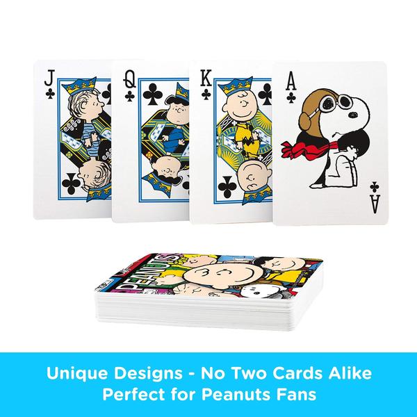 Imagem de Cartas de baralho AQUARIUS Peanuts Cast Deck Poker Size