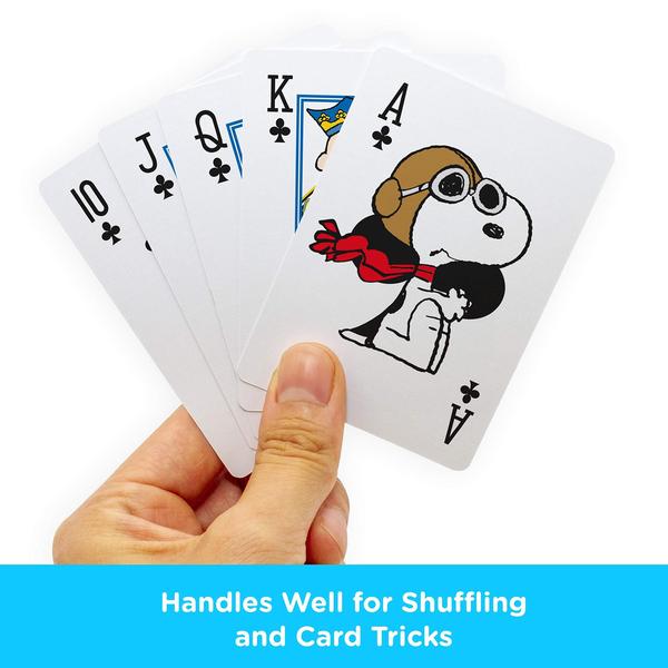 Imagem de Cartas de baralho AQUARIUS Peanuts Cast Deck Poker Size