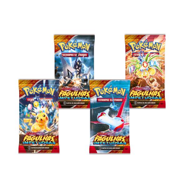 Imagem de Cartas de Pokémon Blister Triplo Fagulhas Impetuosas Copag