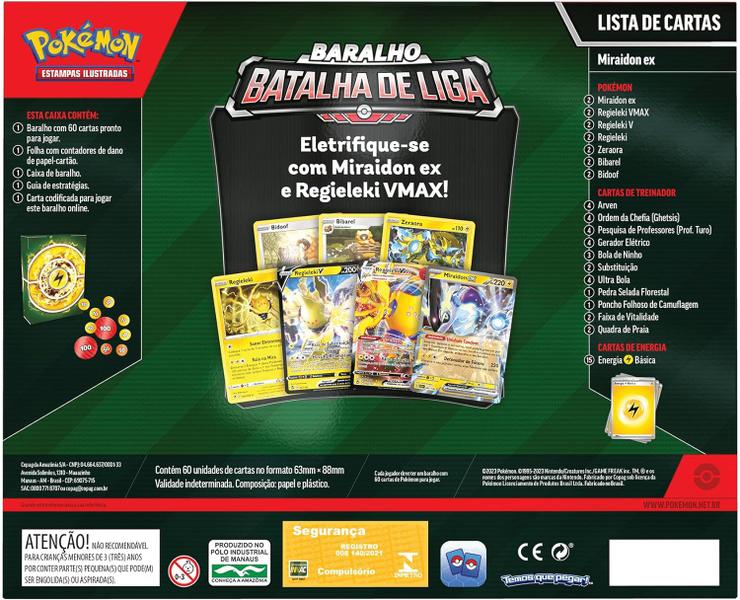 Imagem de Cartas Pokémon Batalha De Liga Miraidon Ex - Copag