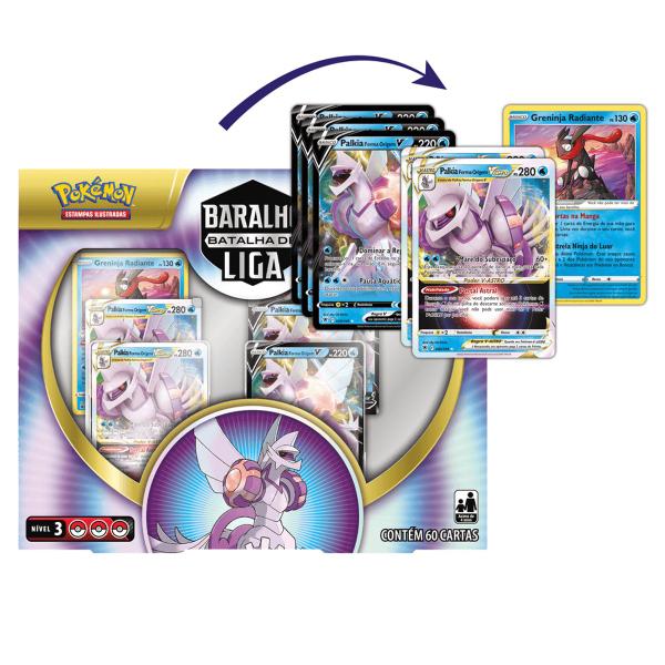 Imagem de Cartas Pokémon Box Coleção Batalha De Liga Palkia - Copag