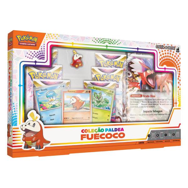 Imagem de Cartas Pokémon Box Coleção Paldea Fueooco - Copag