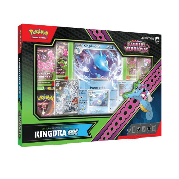 Imagem de Cartas Pokémon Box Premium Fábulas Nebulosas Kingdra - Copag