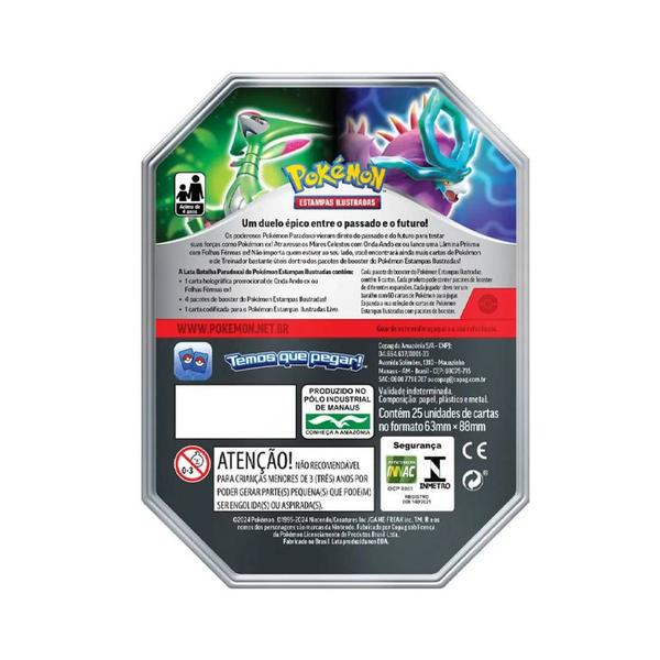 Imagem de Cartas Pokémon TGC Lata Cards Batalha Paradoxal - Copag