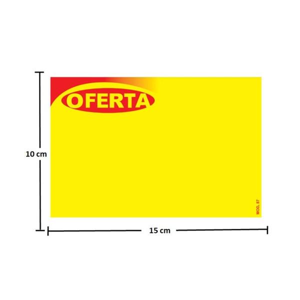 Imagem de Cartaz Oferta Pequeno Horizontal 10x15cm Papel Duplex Mod.87 100 Und