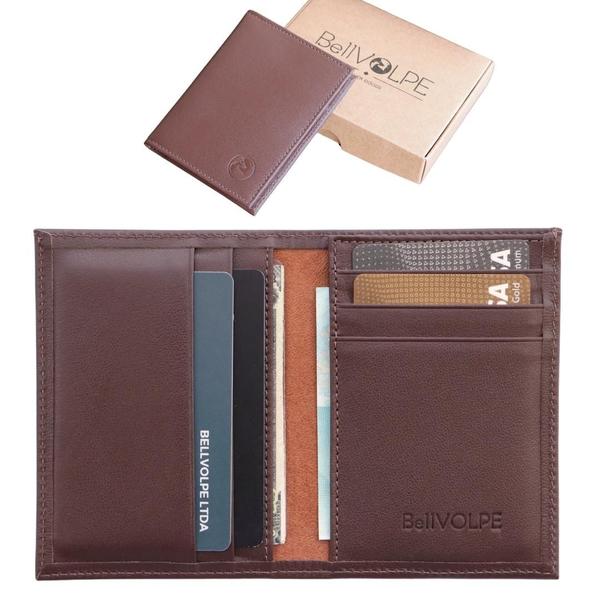 Carteira Masculina Slim Couro Legítimo Marca Bellvolpe