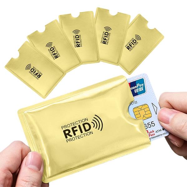 Imagem de Carteira Rfid Bloqueio Aproximação Anti Furto De Cartões Kit