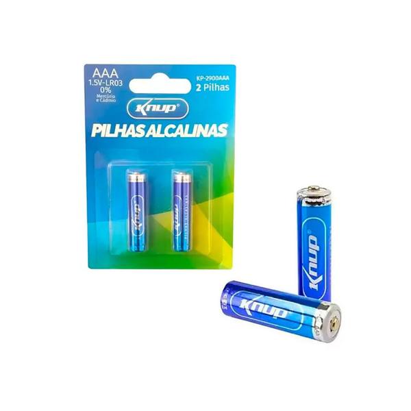 Imagem de Cartela 2 Pilhas Alcalina AAA 1.5V Palito