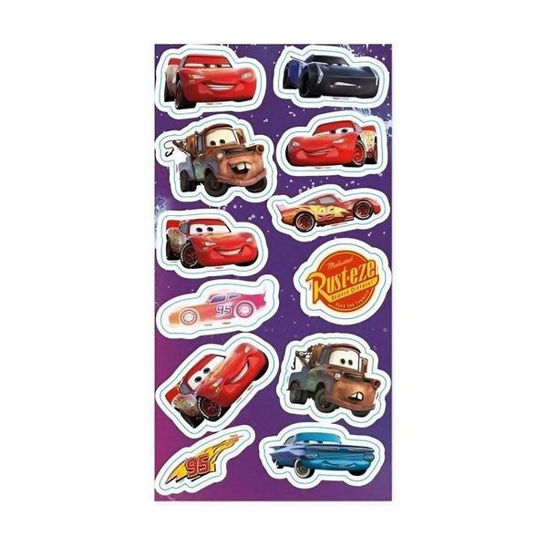 Imagem de Cartela Adesiva - Carros - Disney - 12 unidades - Regina - Rizzo