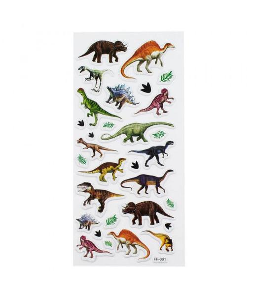 Imagem de Cartela Adesivos Dinossauros Modelo A