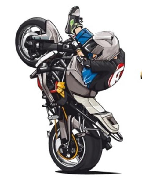 Imagem de Cartela Adesivos Sortidos - Stickers - Coringa - Simpsons - Moto