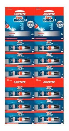 Imagem de Cartela com 12 -  Super Bonder Original  3g Loctite