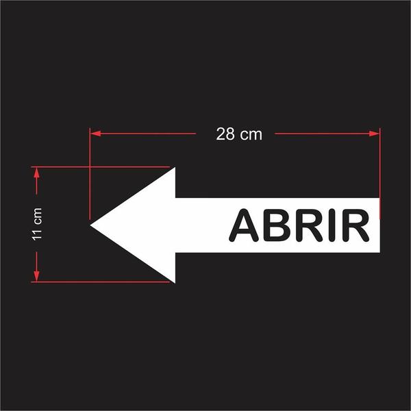 Imagem de Cartela De Adesivo Setas Para Identificação