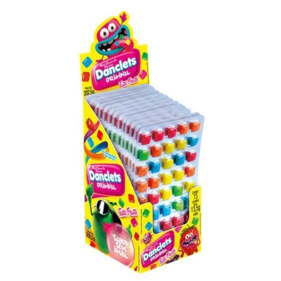 Cartela de Chicletes com 5x9 Sabor Tutti Frutti - DipLoko - Danilla foods Imagem de Cartela de Chicletes com 5x9 Sabor Tutti Frutti - DipLoko