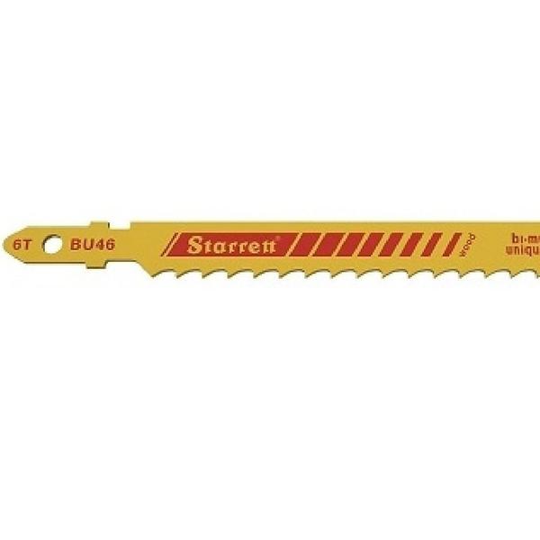 Imagem de Cartela de lâmina serra para tico tico 100 mm 6 dentes com 5 peças - BU46 - Starrett