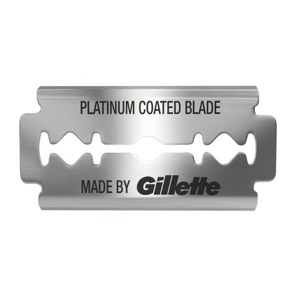 Imagem de Cartela de Lâminas De Barbear Gillette Platinum 05 Unid de lâminas Original (20 caixinhas)