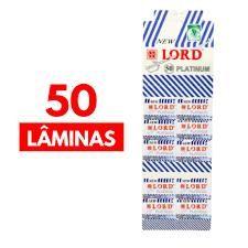 Imagem de Cartela Gilete Lord Platinum  50 Laminas inteiras