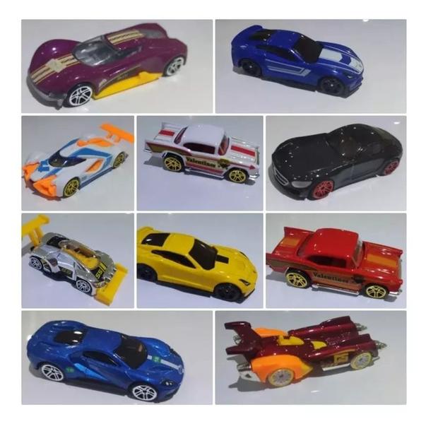 Imagem de Cartela - Hot Cars De Metal Com 5 Carrinhos De Metal