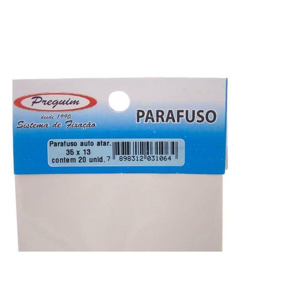 Imagem de Cartela Parafuso Auto/Atarrachante Panela Preguim 3,5 X 13Mm Com 20 Pecas 1064