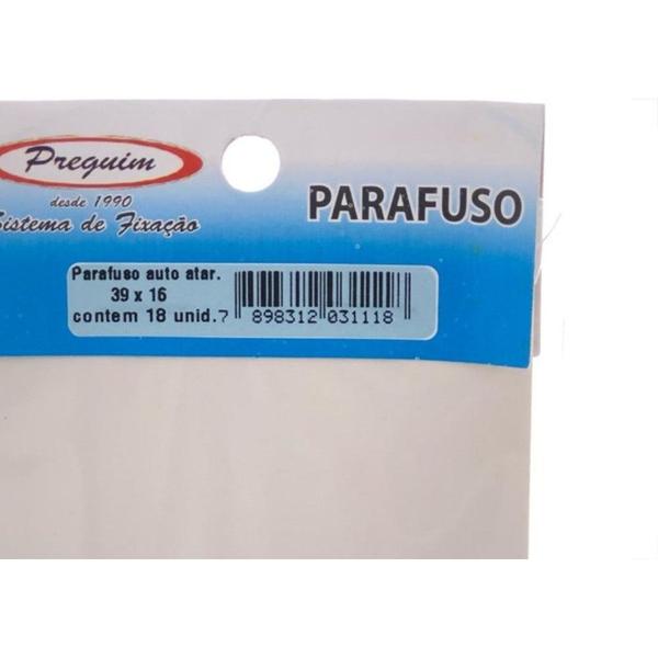 Imagem de Cartela Parafuso Auto/Atarrachante Panela Preguim 3,9 X 16Mm Com 18 Pecas 1118