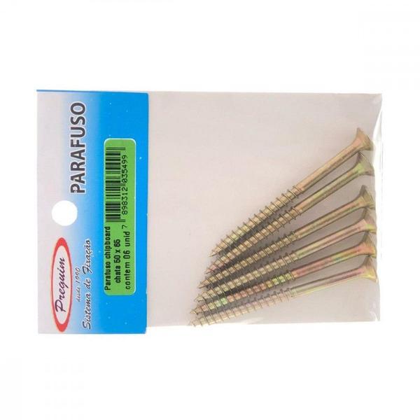 Cartela Parafuso Chipboard Preguim Cabeca Chata Philips 5,0X65 Com 06 Pecas 5499 Imagem de Cartela Parafuso Chipboard Preguim Cabeca Chata Philips 5,0X65 Com 06 Pecas 5499