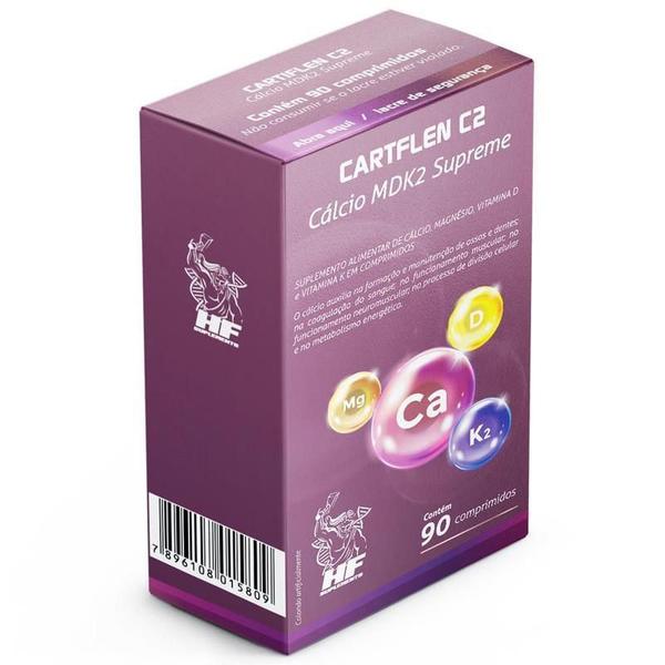Cartflen C2 Calcio Mdk2 Supreme 90 Comps Hf Suplementos - HF Suplements Imagem de Cartflen C2 Calcio Mdk2 Supreme 90 Comps Hf Suplementos