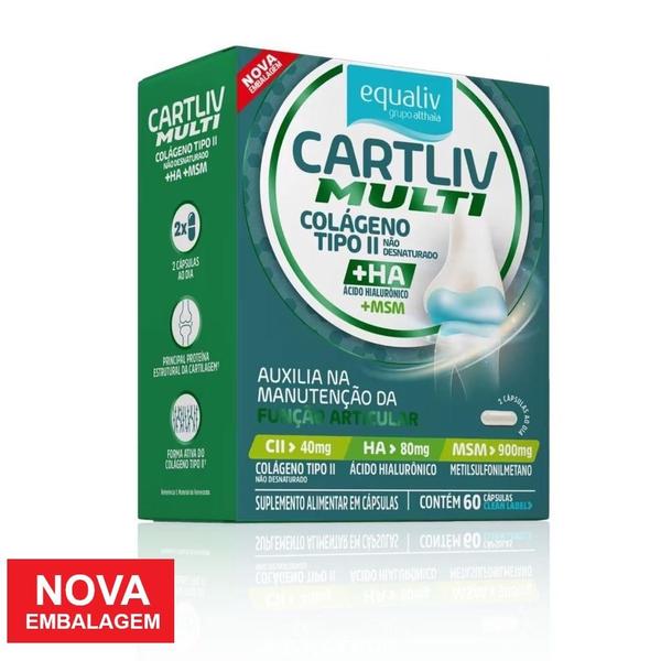 Imagem de Cartliv Multi Colágeno Tipo 2 40mg Articulação 60 Caps