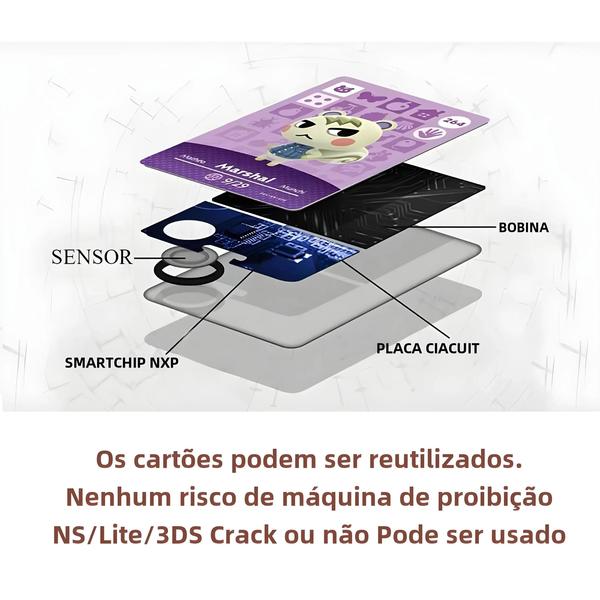 Imagem de Cartões Amiibo Animal Crossing New Horizons - Papéis Fofos para NS Switch e 3DS