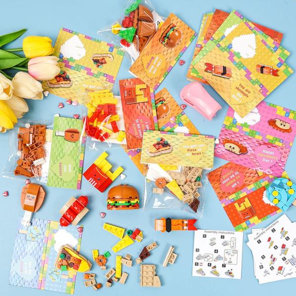 Imagem de Cartões de Dia dos Namorados SKINOSM Dessert Block Kids 28 PCS