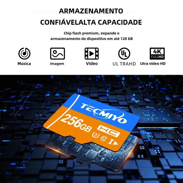 Imagem de Cartões de Memória Flash Tecmiyo SD e TF - Alta Capacidade (16GB a 1TB)