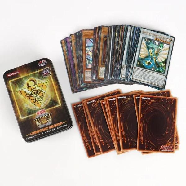 Imagem de Cartões Yu-Gi-Oh! Holográficos em Inglês (66-148 peças) com Caixa de Lata - Blue Eyes e Exodia