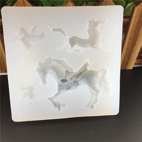 Imagem de Cartoon Pegasus Styling Aromatherapy Gypsum Mold - 2pcs