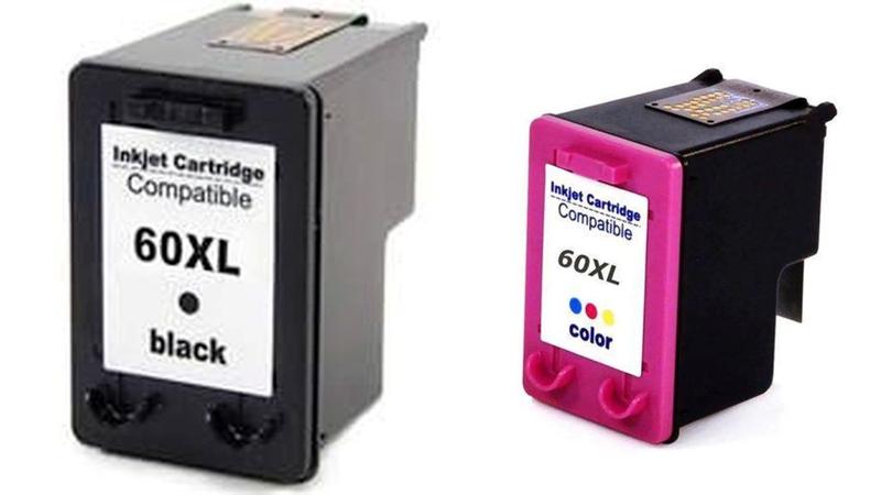 Cartucho 60xl kit com 1preto e 1 color compatível para deskjet d2500, d2530,f4200 - MICROJET Imagem de Cartucho 60xl kit com 1preto e 1 color compatível para deskjet d2500, d2530,f4200