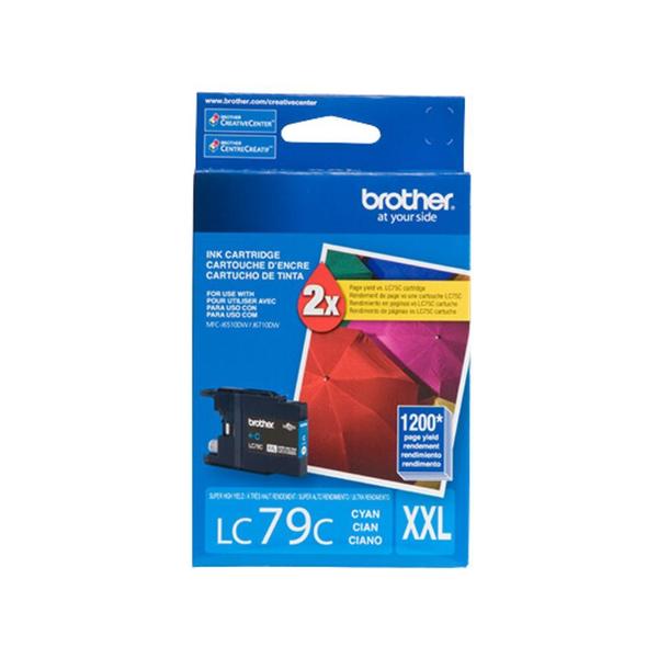 Cartucho Ciano Para Brother - Lc79c 1.200 Páginas Imagem de Cartucho Ciano Para Brother - Lc79c 1.200 Páginas